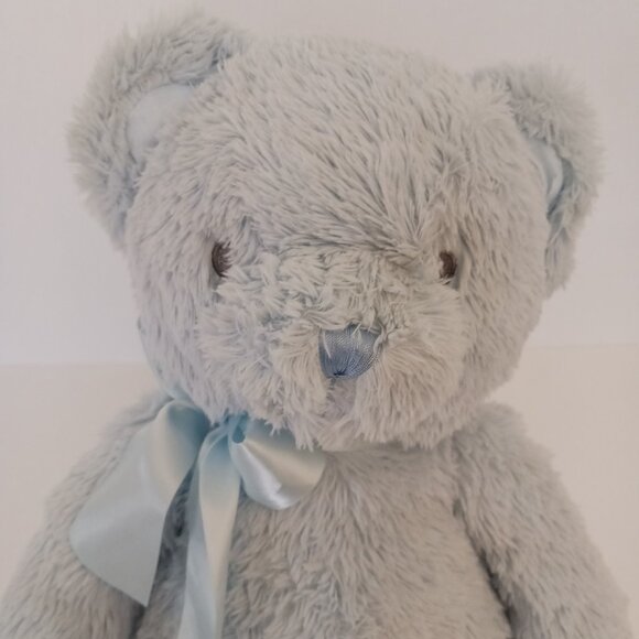 The Bearington Collection 14” Baby’s First Bear Teddy Blue Stuffed Plush Lovey - Picture 2 of 9